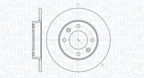 MAGNETI MARELLI Тормозной диск 361302040111